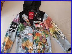 north face x supreme map jacket