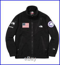 supreme the north face trans antarctica expedition fleece jacket black