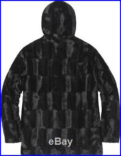 supreme faux fur hooded zip jacket