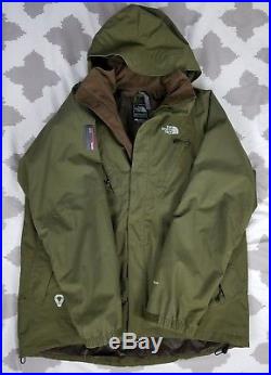 north face hyvent jacket green