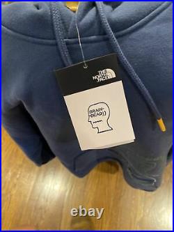 100% Auth The North Face x Brain Dead Hoodie Blue Size LG In Hand SOLD OUT