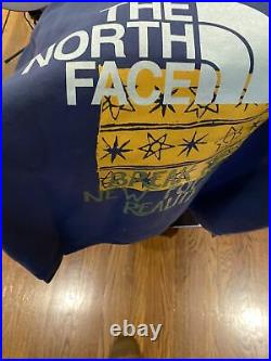 100% Auth The North Face x Brain Dead Hoodie Blue Size LG In Hand SOLD OUT