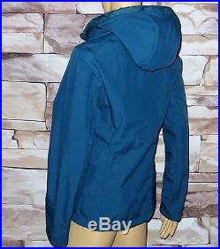 $179 Women The North Face SILKY JACKET COAT HOODIE Windwall SoftShell BLUE MED