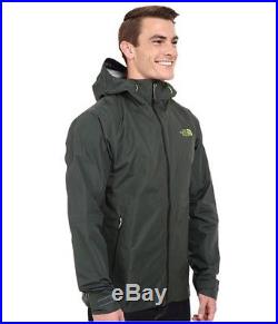 $199 THE NORTH FACE Fuse Dot Matrix Waterproof Zip Hoodie Jacket Coat Green M