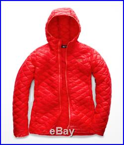 2018 The North Face Womens Thermoball Hoodie Jacket Medium Juicy Red