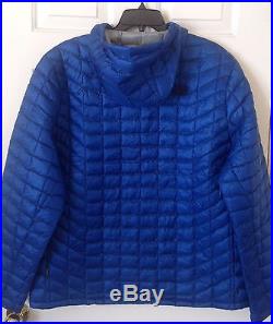 $220 NWT Mens The North Face Thermoball Hoodie Down Jacket Monster Blue L XL 2XL
