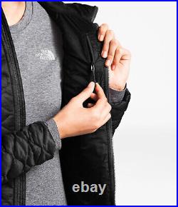 $220 NWT THE NORTH FACE Womens ThermoBallT Hoodie Quilted Puffer Jacket Black XS