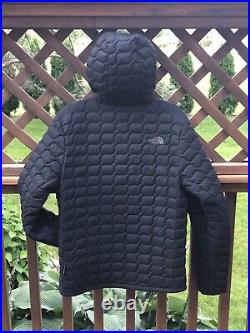 $220 The North Face Men's Thermoball Eco Hoodie Jacket, Size L, Black Matte, EUC