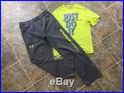22pc. Under Armour Nike North Face Hoodie Shirt Shorts Pants Lot Boys Youth L/XL