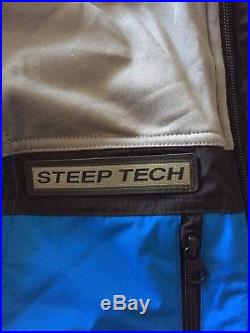 Authentic The North Face Steep Tech Jacket/Hoodie Drummer Blue Medium, New