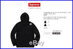Black Supreme x The North Face Metallic Logo Hoodie Large Sold Out