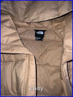 Brand New MEN'S THE NORTH FACE HYDRENALITET Creme Color DOWN HOODIE Size medium