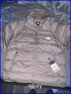 Brand New MEN'S THE NORTH FACE HYDRENALITET FALCON BROWN DOWN HOODIE XL