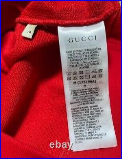 GUCCI THE NORTH FACE Sleeveless Hoodie Men Red M Made in Italy New from Japan