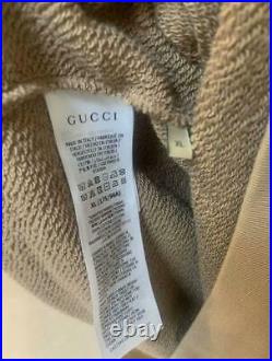 GUCCI The North Face Hoodie XL LL Men's Brown long sleeves logo print With box