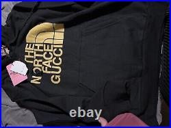 GUCCI X North Face Hoodie Gucci/Northface Collab Sweatshirt Rare Black Medium