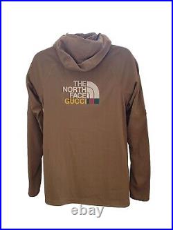 GUCCI X North Face Pullover Hoodie S Small 1/2 Zip Techno Jersey Fleece 1.3k NWT