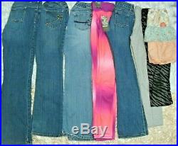 Girls HUGE 26 Lot Outfits Size 10-12 Justice NIKE NORTH FACE HOODIE Tops Jeans +