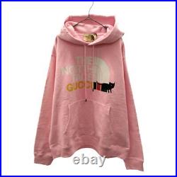 Gucci 22SS Cat Print North Face Hoodie Pink Shoulder width 53.5cm Made in Italy