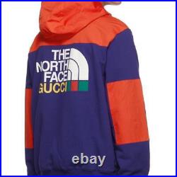 Gucci The North Face Cotton Logo Hoodie Men's Size XS Red Purple Made in Italy