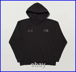 KAWS X The North Face Collaboration Hoodie Pullover Black DEADSTOCK US S NWT