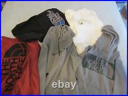 Lot of 5 womens north face hoodie sweatshirt size l