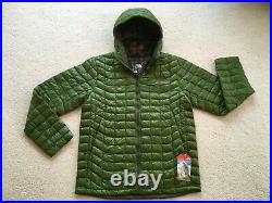 MENS THE NORTH FACE THERMOBALL HOODIE IN SCALLION GREEN SZ L SLIM FIT NEW WithTAGS