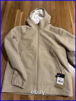 Men's Camden Thermal Hoodie Large L Jacket North Face Brand New Khaki MSRP $190