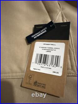 Men's Camden Thermal Hoodie Large L Jacket North Face Brand New Khaki MSRP $190