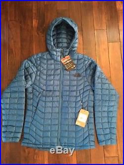 Men's North Face Thermoball Hoodie, Size Small, Banff Blue, NWT