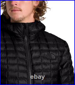 Men's The North Face Black Matte Lightweight Thermoball Eco Hoodie Jacket New