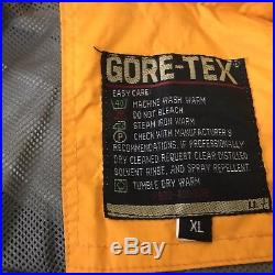 Mens Gore-Tex The North Face XCR Summit Series Dark Yellow Jacket Hoodie Size XL
