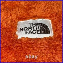 Mens L North Face Warm Campshire Sherpa Fleece Hoodie Pullover Jacket Orange