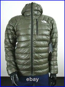 Mens M TNF The North Face Summit L3 Down Hoodie Insulated Climbing Jacket Green