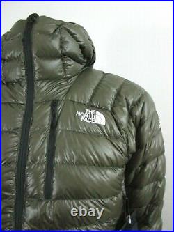 Mens M TNF The North Face Summit L3 Down Hoodie Insulated Climbing Jacket Green