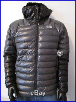 Mens M TNF The North Face Summit L3 Hoodie Hooded 800-Down Jacket Black Grey
