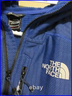 Mens New North Face Summit L2 Fuseform Fleece 1/2 Zip Hoodie Jacket Small Blue