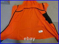 Mens New North Face Summit L2 Futurefleece Full Zip Hoodie Jacket Med Red Orange