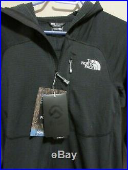 Mens New North Face Summit L2 Proprius Grid Fleece Hoodie Jacket Small Black