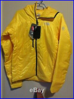 Mens New North Face Summit L3 Proprius Primaloft Hoodie Jacket Small Yellow