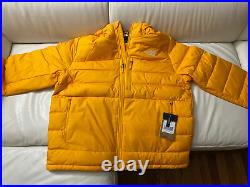 Mens North Face Aconcagua Summit Gold Jacket with hoodie X-Large New with Tags