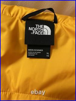 Mens North Face Aconcagua Summit Gold Jacket with hoodie X-Large New with Tags