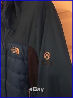 Mens North Face Summit Series Super Zephyrus Hoodie Jacket Sz Large Blue