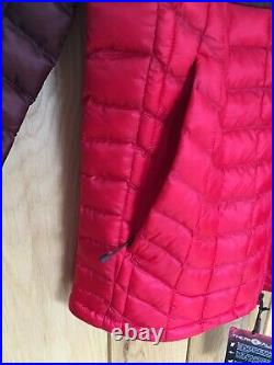 Mens North Face Thermoball Hoodie Jacket Coat Red Large L