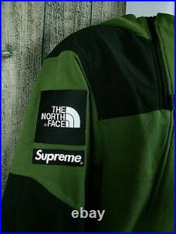 Mens Supreme X The North Face M Steep Tech Sz XL Hooded Sweatshirt Bronze Green