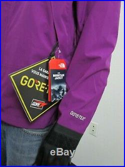 Mens TNF The North Face 1990 Mountain Gore Tex Hooded Ski Climbing Jacket Purple