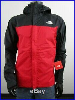 Mens TNF The North Face Venture Dryvent Waterproof Hooded Rain Jacket Red