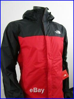 Mens TNF The North Face Venture Dryvent Waterproof Hooded Rain Jacket Red