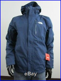 Mens The North Face Cinder 2 Tri 3 in 1 Hooded Waterproof Jacket Blue Wing