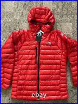 Mens The North Face L3 Proprius Down Hoodie Jacket Coat Fiery Red Sz L Slim Fit